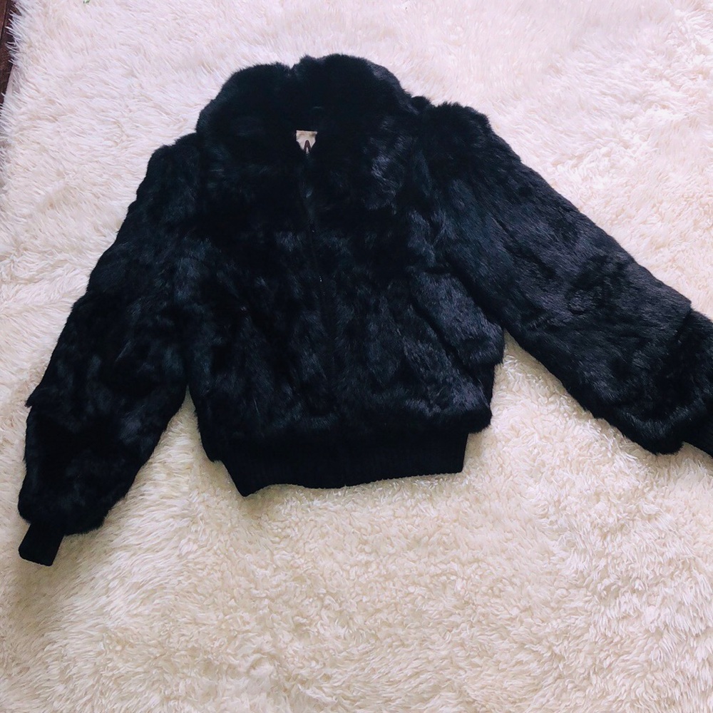 Niki Black Fur Coat Jacket